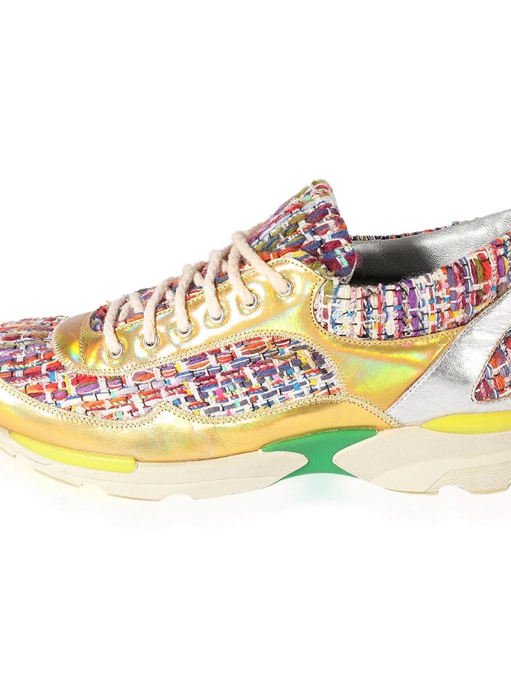 Chanel Multicolor Tweed Women's Sneaker S39